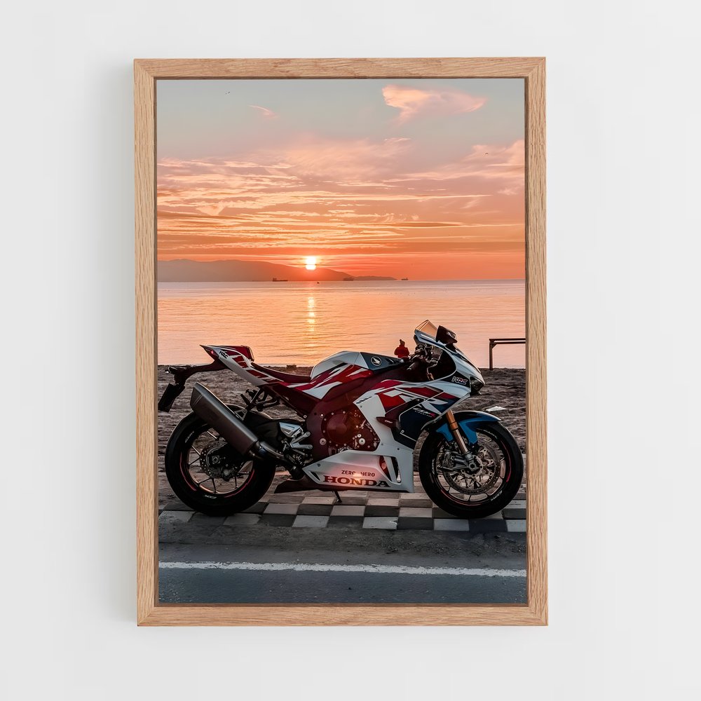 Poster Route de la Fireblade – affiche Honda Moto (vue 4)